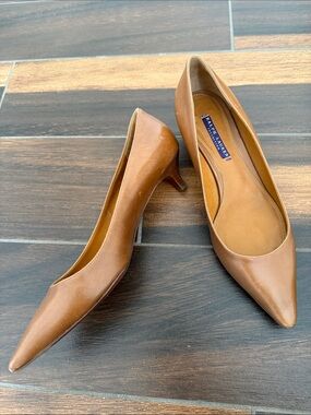 Ralph Lauren Purple Label Brown Pointed Toe Pumps 10